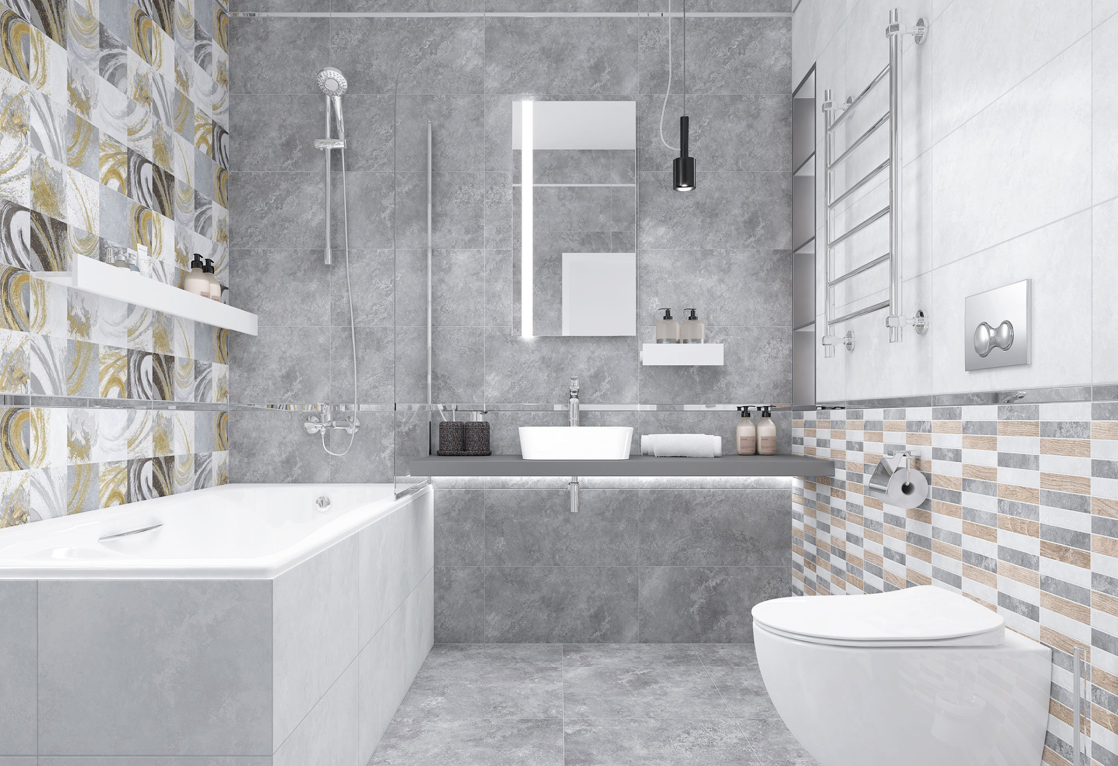 Java Декор-2 серый 18-05-06-3635-2 30х60