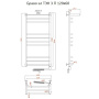 Полотенцесушитель Браво эл ТЭН 3 П 120*60 (ЛЦ4)