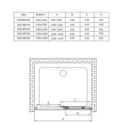 Душевая дверь Soft VDS-3SO100CL, 1000, хром, стекло прозрачное Душевая дверь Soft VDS-3SO100CL, 1000, хром, стекло прозрачное