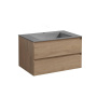 База под раковину Luka 800 подвесная, 2 выкатных ящика soft-close, N.Oak База под раковину Luka 800 подвесная, 2 выкатных ящика soft-close, N.Oak