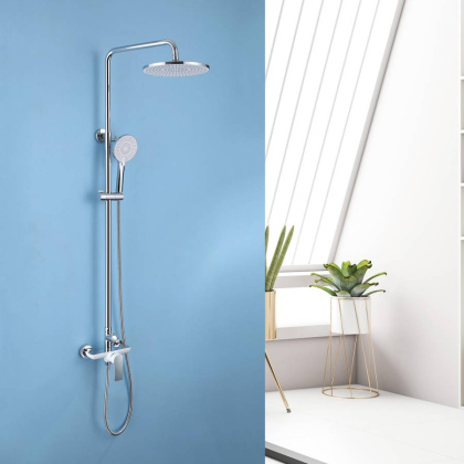Душевая стойка Abber Weiss Insel AF8020W Душевая стойка Abber Weiss Insel AF8020W
