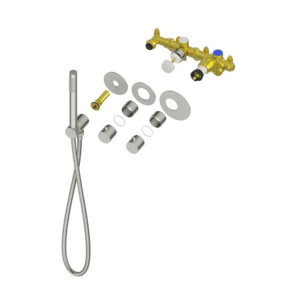 Душевая система Timo Saona SX-2359/17SM скрытого монтажа, термостат, золото матовое