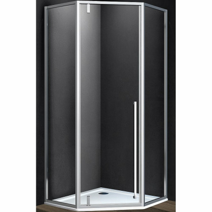 Душевой уголок Penta VSP-3P100CL, 1000*1000, хром, стекло прозрачное