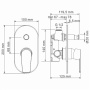 Dill 6161 Смеситель для ванны и душа Wasserkraft Dill 6161 Смеситель для ванны и душа Wasserkraft