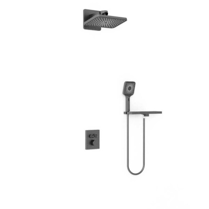 Душевой комплект Inspire VSFW-3I21MT4RGM встраиваемый, термостат, двухрежимный, вороненая сталь Душевой комплект Inspire VSFW-3I21MT4RGM встраиваемый, термостат, двухрежимный, вороненая сталь