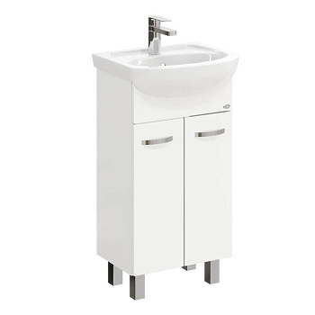 Тумба Onika Коралл 47 напольная, белая (ум. Дора 47/ Азов 45)