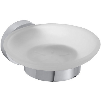 Мыльница Bemeta Omega 104108042 Хром, Матовое стекло