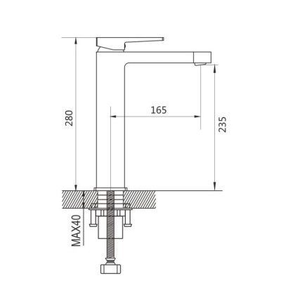 Смеситель для раковины Shevanik S68C S6811C