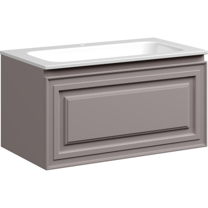 Тумба подвесная SANCOS Very 790х445х406, c одним  ящиком оснащенным доводчиками, Doha Soft , арт.VR80SM Тумба подвесная SANCOS Very 790х445х406, c одним  ящиком оснащенным доводчиками, Doha Soft , арт.VR80SM