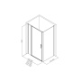 Душевой уголок Allen Brau Priority 160x90 3.31038.BA + 3.31044.BA серебро браш