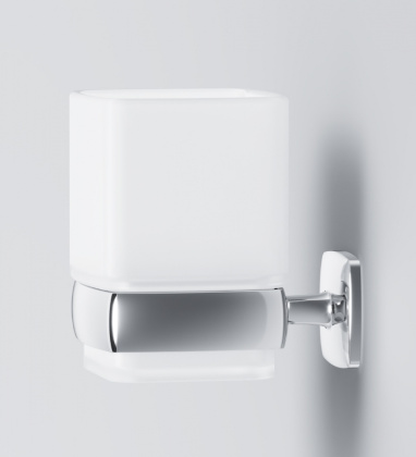 A9034300 Gem, Стеклянный стакан с настенным держателем A9034300 Gem, Стеклянный стакан с настенным держателем