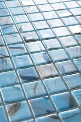 Стеклянная мозаика 7102 Oasis Blue 25x25, Oasis