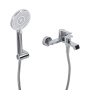 AURORA Смеситель для ванны и душа в комплекте с ручным душем, шлангом и держателем, хром AURORA-VASM-CRM AURORA Смеситель для ванны и душа в комплекте с ручным душем, шлангом и держателем, хром AURORA-VASM-CRM