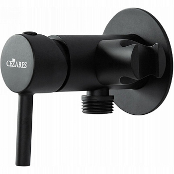 CZR-DA1-NOP Смеситель для душа со штуцером с держателем, исполнение чёрный матовый CZR-DA1-NOP Смеситель для душа со штуцером с держателем, исполнение чёрный матовый