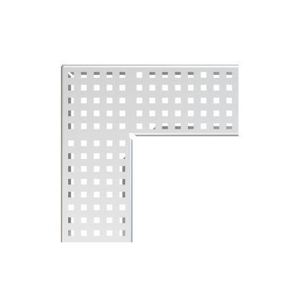 Решетка для дренажного углового желоба 100 мм, нержавеющая сталь Решетка для дренажного углового желоба 100 мм, нержавеющая сталь