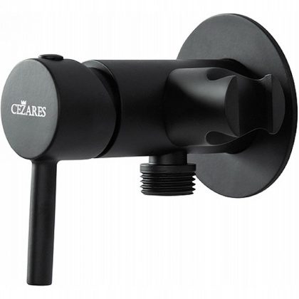 CZR-DA1-NOP Смеситель для душа со штуцером с держателем, исполнение чёрный матовый CZR-DA1-NOP Смеситель для душа со штуцером с держателем, исполнение чёрный матовый