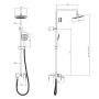 Тропическая душевая система RUSH (ST4235-40)