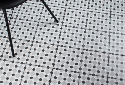 Керамогранит Pre-cut Rondo Grey (Black joint) 60х60 Matt (4 шт.в уп)