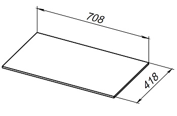 Столешница Allen Brau Liberty 75 1.330011.G графит