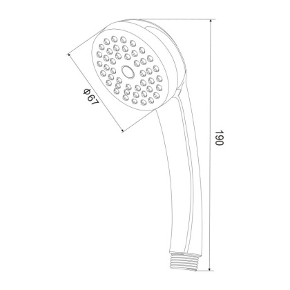 Лейка для душа, D121