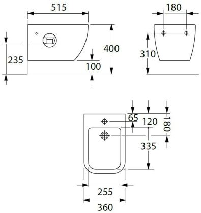 Биде подвесное Allen Brau Infinity 4.21006.20 белый глянец