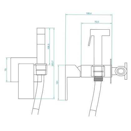 Гигиенический душ RGW SP-207, RGW 511408207-01 Гигиенический душ RGW SP-207, RGW 511408207-01