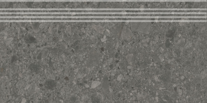 Ступень Чеппо ди Гре антрацит матовый обрезной 30x60x0,9