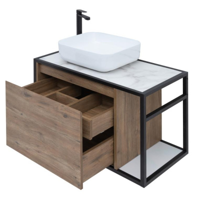 Тумба под раковину Aquanet Nova Lite Loft 75 L дуб рустикальный Тумба под раковину Aquanet Nova Lite Loft 75 L дуб рустикальный