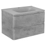 База под раковину Vico 800 подвесная, 2 выкатных ящика soft close, Beton База под раковину Vico 800 подвесная, 2 выкатных ящика soft close, Beton