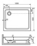 Душевой поддон RGW Style 80 x 120 см прямоугольный, акриловый, белый, 16180282-11