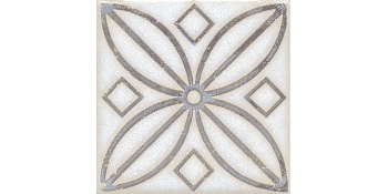 Вставка Амальфи орнамент коричневый  9,8x9,8x0,7 STG_A402_1266H