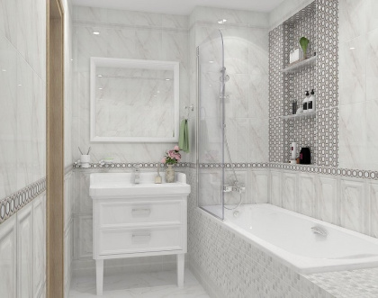 Плинтус FMB009 Гран Пале белый 25*15 (уп/13шт), шт