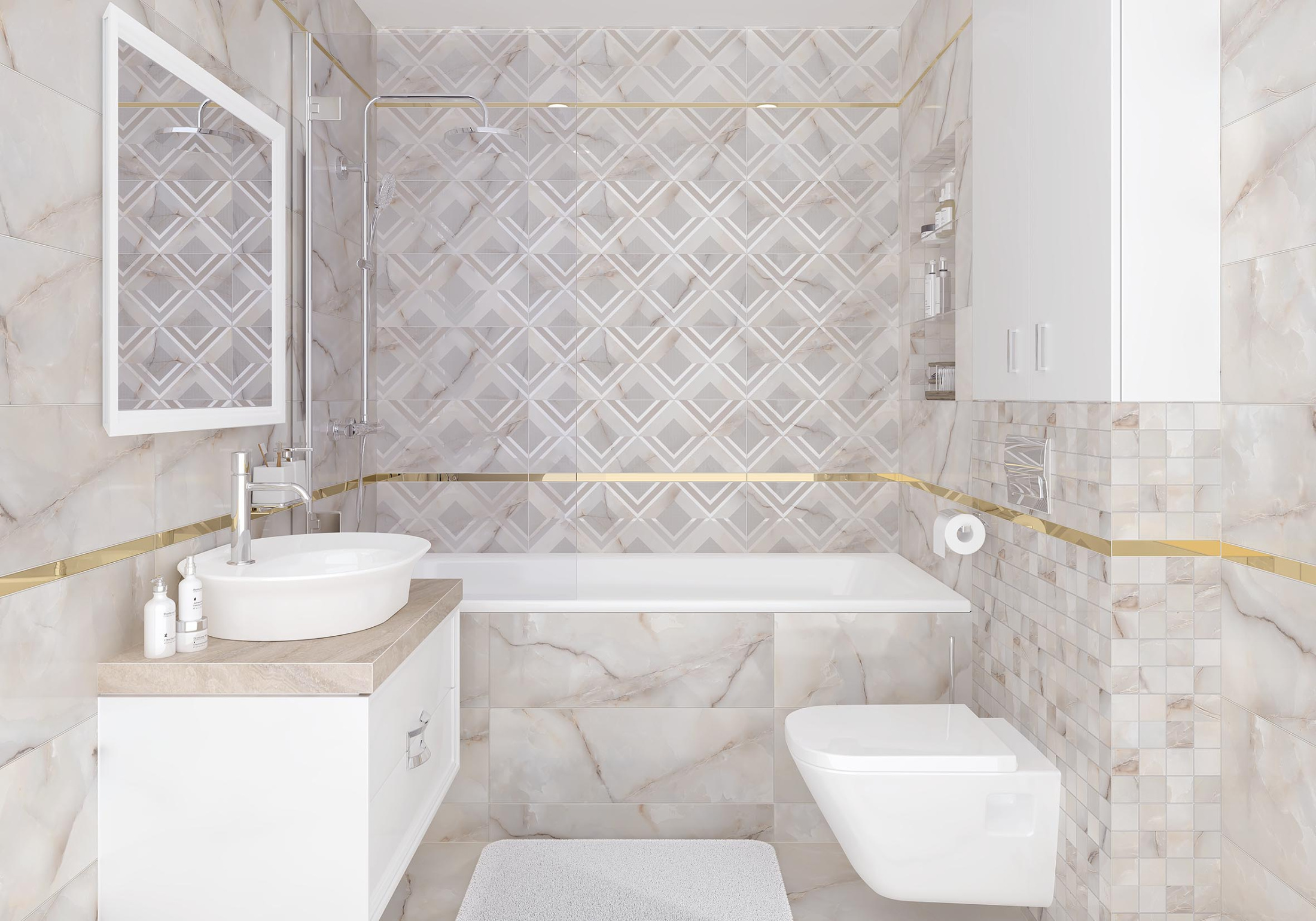 Lumis Декор бежевый 25х75