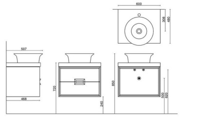 Спец. изделие декоративное из керамогранита Риальто 60х48, бежевое,CN60.SG560400R