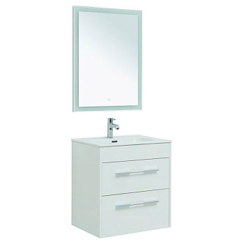 Мебель для ванной Aquanet Августа 60 белый (ручка хром)