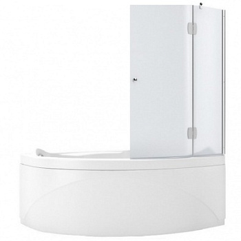 Шторка для ванны Aquanet AQ2 R, узорчатое стекло