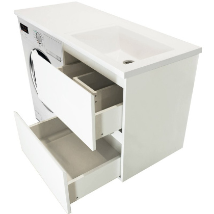 Комплект мебели Dallas Luxe 1000х482 правосторонний подвесной 2 ящика (ШхГхВ) 358х476х607