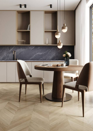 Кварцевый паркет QUARTZ PARQUET 99-405 Дуб Лимба 400*100*6мм, 0,6 мм, Браш, фаска