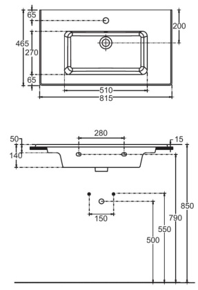 Раковина Allen Brau Fantasy 82 4.11025.20 белый глянец