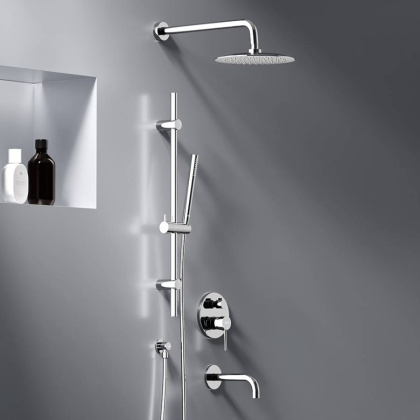 936540000 Scandinavian Pure встраиваемая душевая система с ванно-душевым смесителем, изливом и штанг