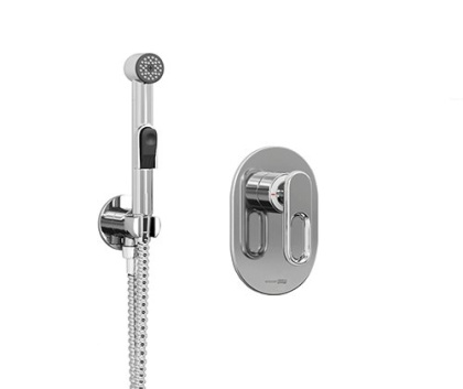 A111857 Встраиваемый комплект для биде со шлангом 120 см Wasserkraft