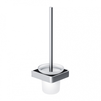 Стойка с туалетной щеткой Jupiter, 39х12х12,1 см, цвет черный с серебром, DA7733300