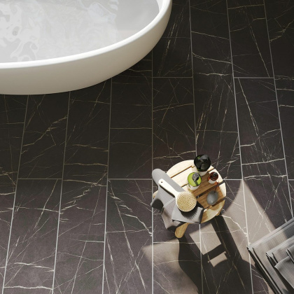 Ламинат Egger 8/33 Large Aqua+ Камень Пьетра Гриджиа чёрный EPL 246