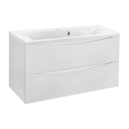 База под раковину Mia 900 подвесная, 2 выкатных ящика soft close, G.White База под раковину Mia 900 подвесная, 2 выкатных ящика soft close, G.White