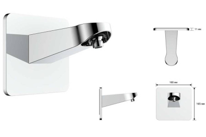 Верхний душ Inspire VSHD-3I4CCH, хром Верхний душ Inspire VSHD-3I4CCH, хром