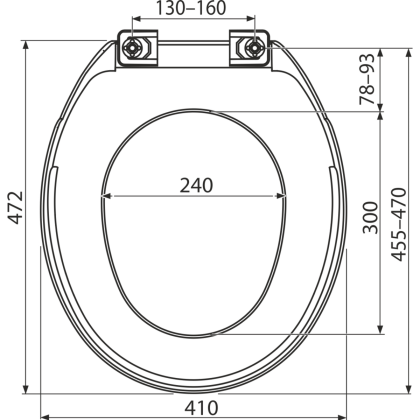 Сиденье для унитаза Antibacterial A6550 AlcaPlast
