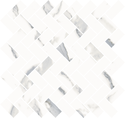 Мозаика 620110000211 Стелларис Статуарио Уайт (31,5см*29,7см*9мм) (11шт/0,858м2) Кросс, шт