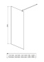AQ NAR 6310-140 Душевая перегородка Walk in с держателем 1400x2000 профиль хром, стекло прозрачное AQ NAR 6310-140 Душевая перегородка Walk in с держателем 1400x2000 профиль хром, стекло прозрачное