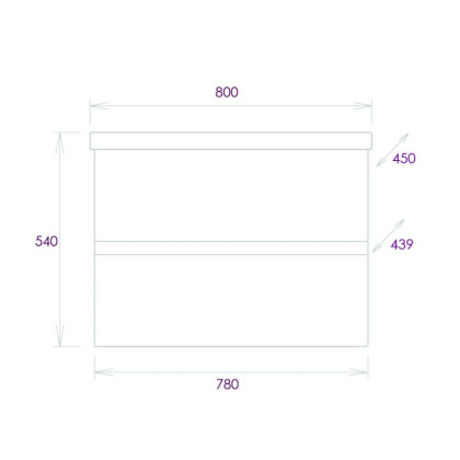 Тумба Onika Эвада 80 подвесная, белая (ум. Миранда 80/ Como-80)
