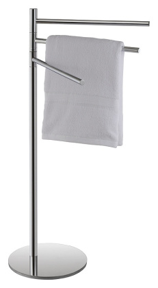 Стойка с тройным поворотным держателем для полотенец